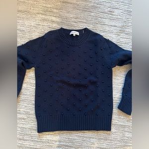 White and Warren navy blue sweater. Size xs. Worn once